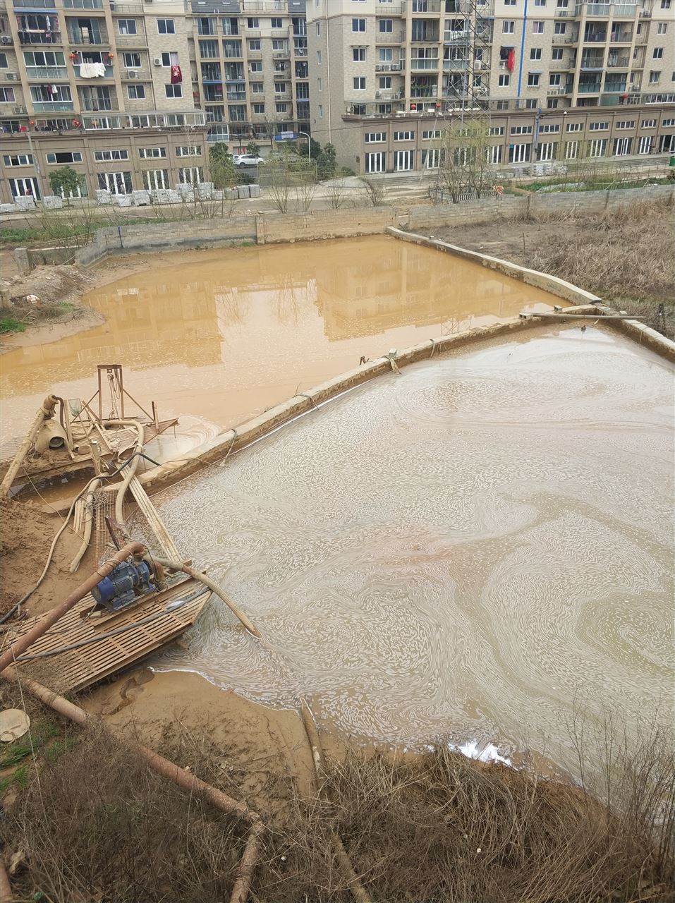横峰沉淀池淤泥清理-厂区废水池淤泥清淤